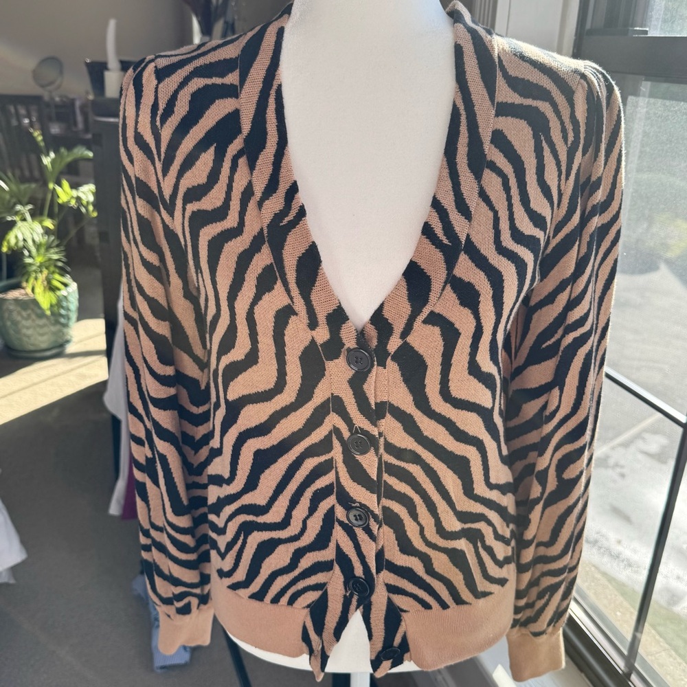 Anthropologie animal print sweater